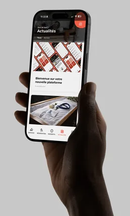 Écran Actualités & communication — application Wise Building